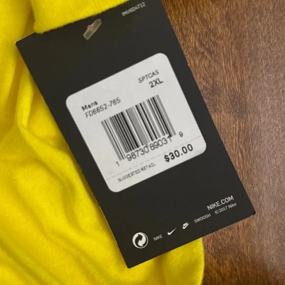Nike Vibrant Yellow Long Sleeve Tee Size XXL - Picture 11 of 17
